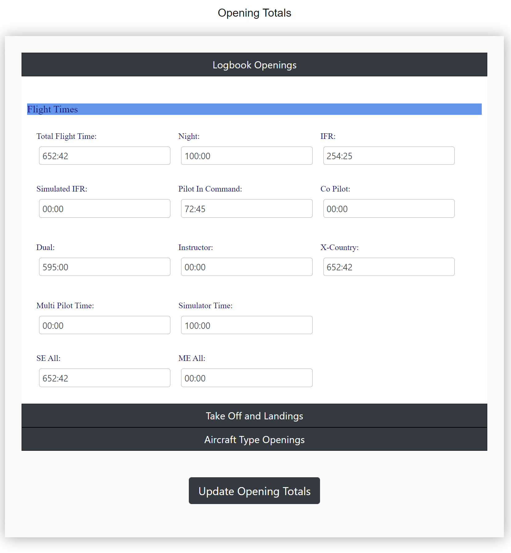 My Pilot Log - Digital Pilot Logbook